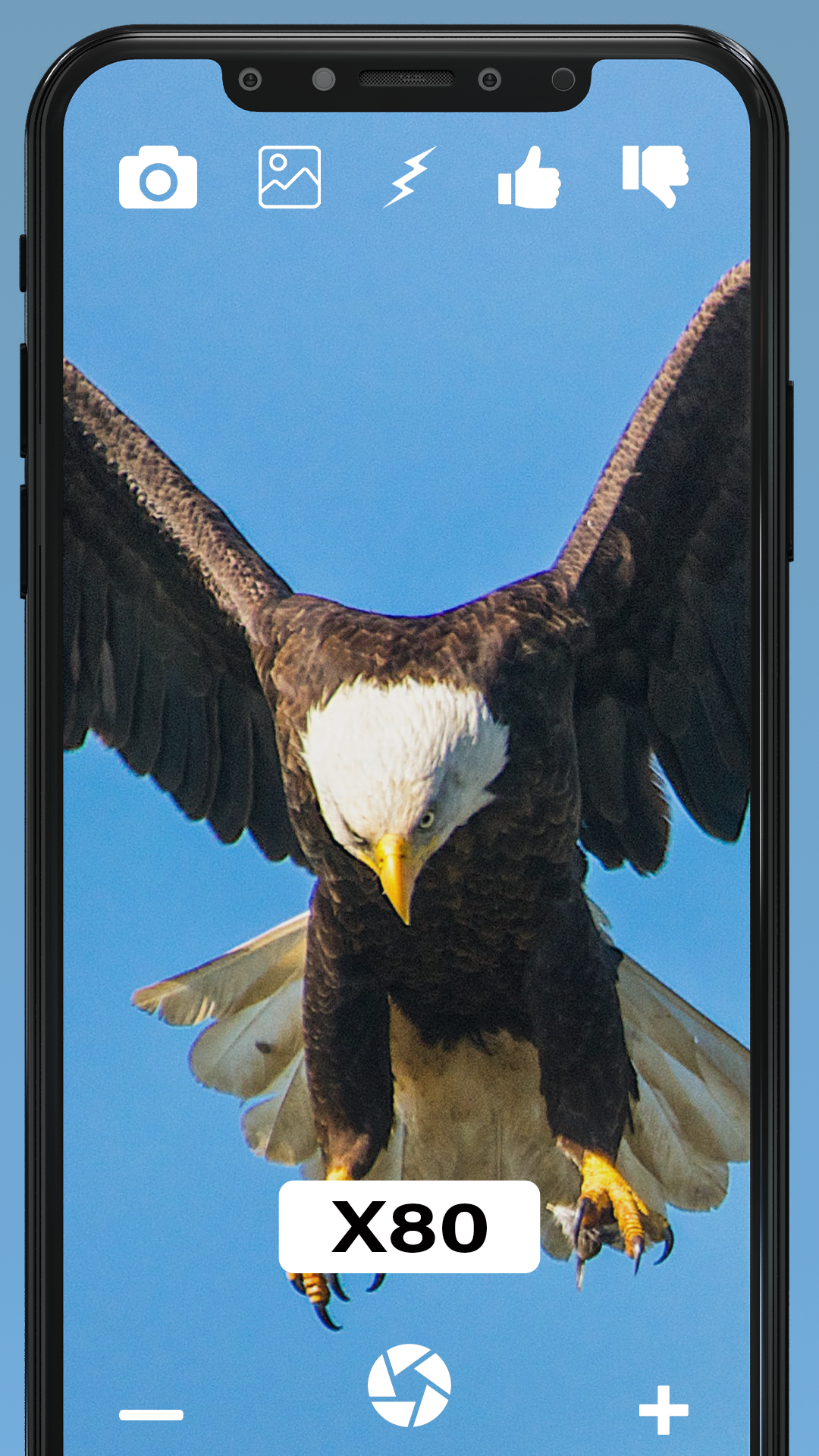 اسکرین شات 2 برنامه 50x Zoom Camera Ultra HD