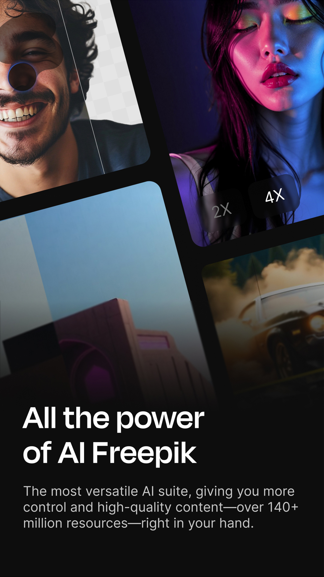 اسکرین شات 6 برنامه Freepik: Design & edit with AI
