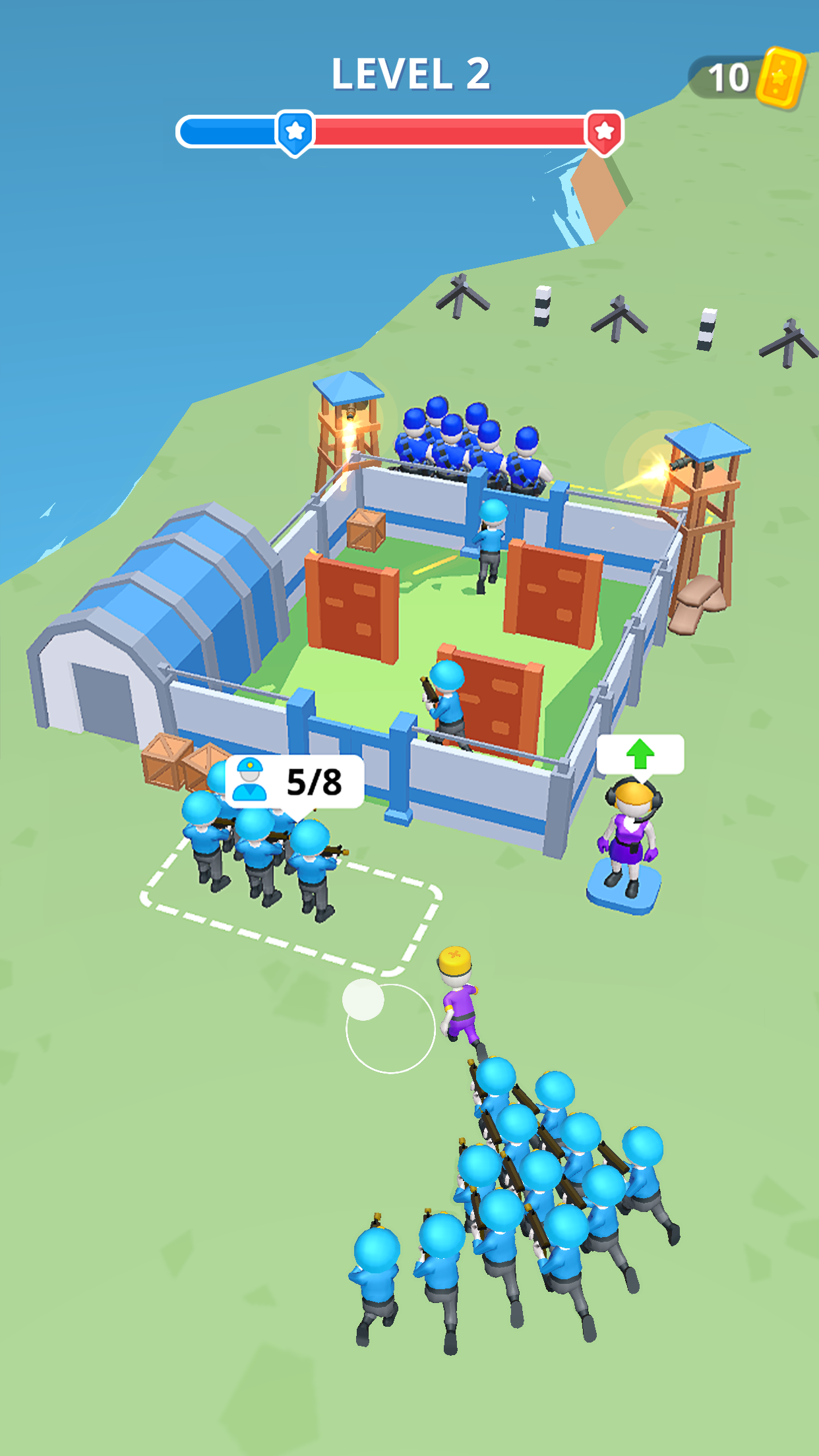 اسکرین شات 2 بازی Army War Camp—Battle Game