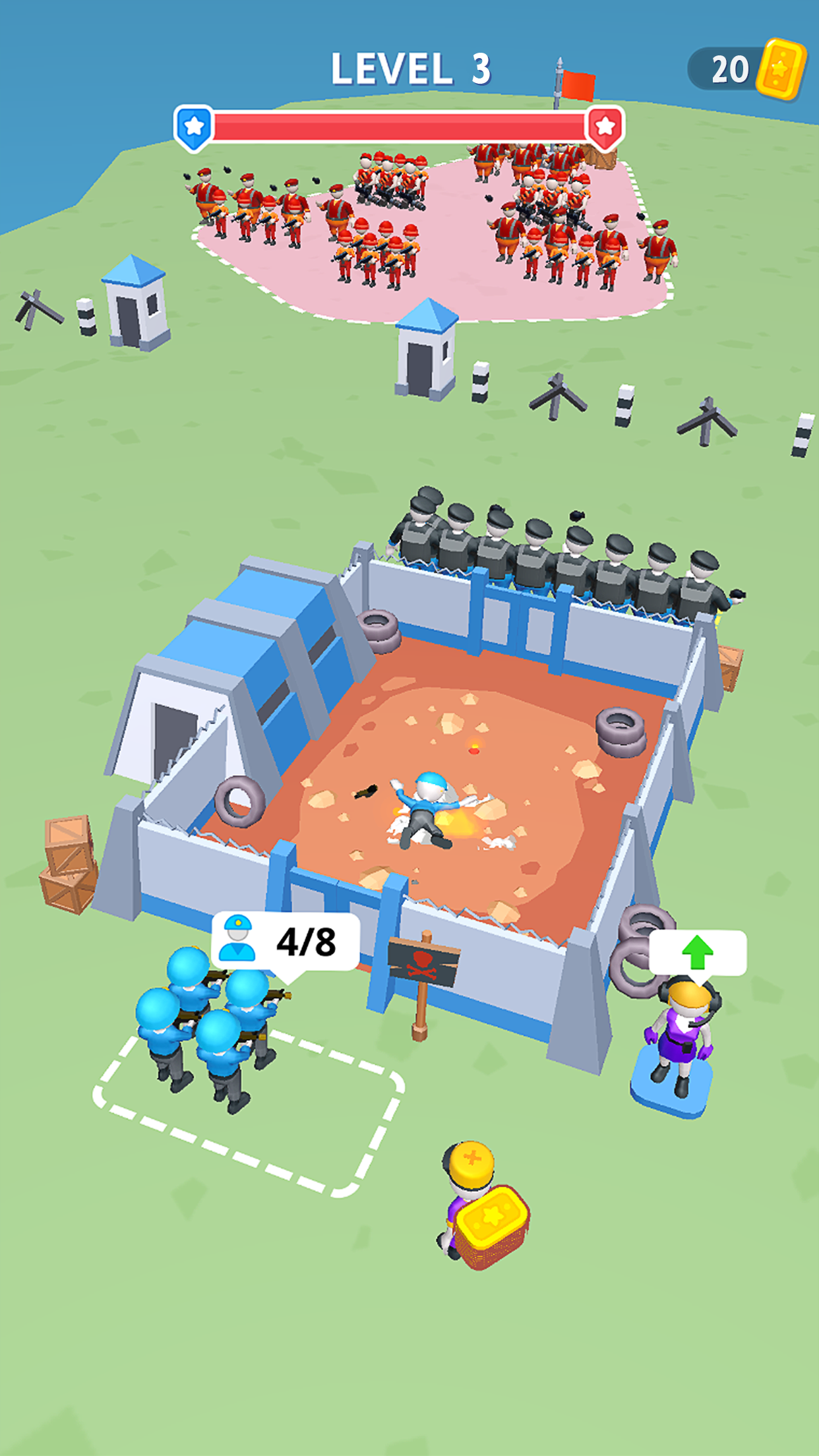 اسکرین شات 3 بازی Army War Camp—Battle Game