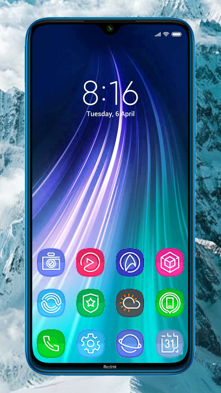 اسکرین شات 1 برنامه Theme for Xiaomi  Redmi Note 8