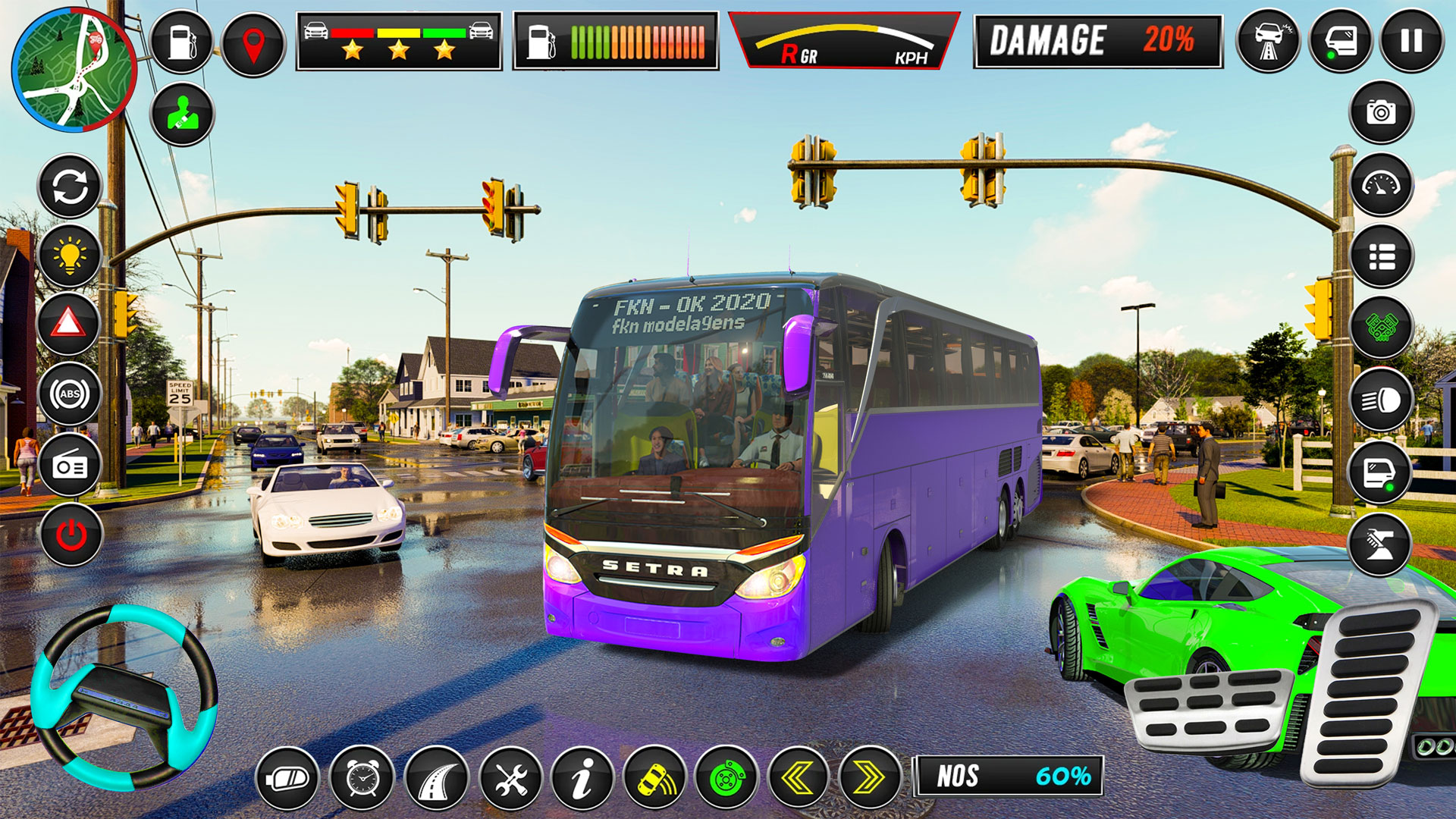 اسکرین شات 3 بازی US City Bus Driving: Bus Games