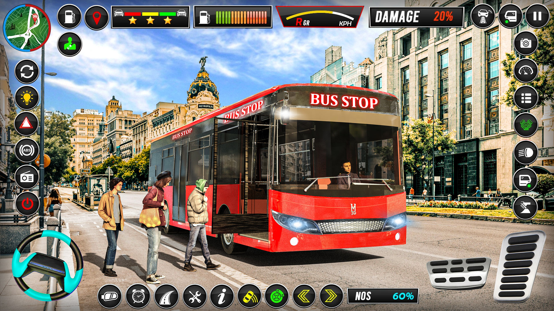اسکرین شات 5 بازی US City Bus Driving: Bus Games