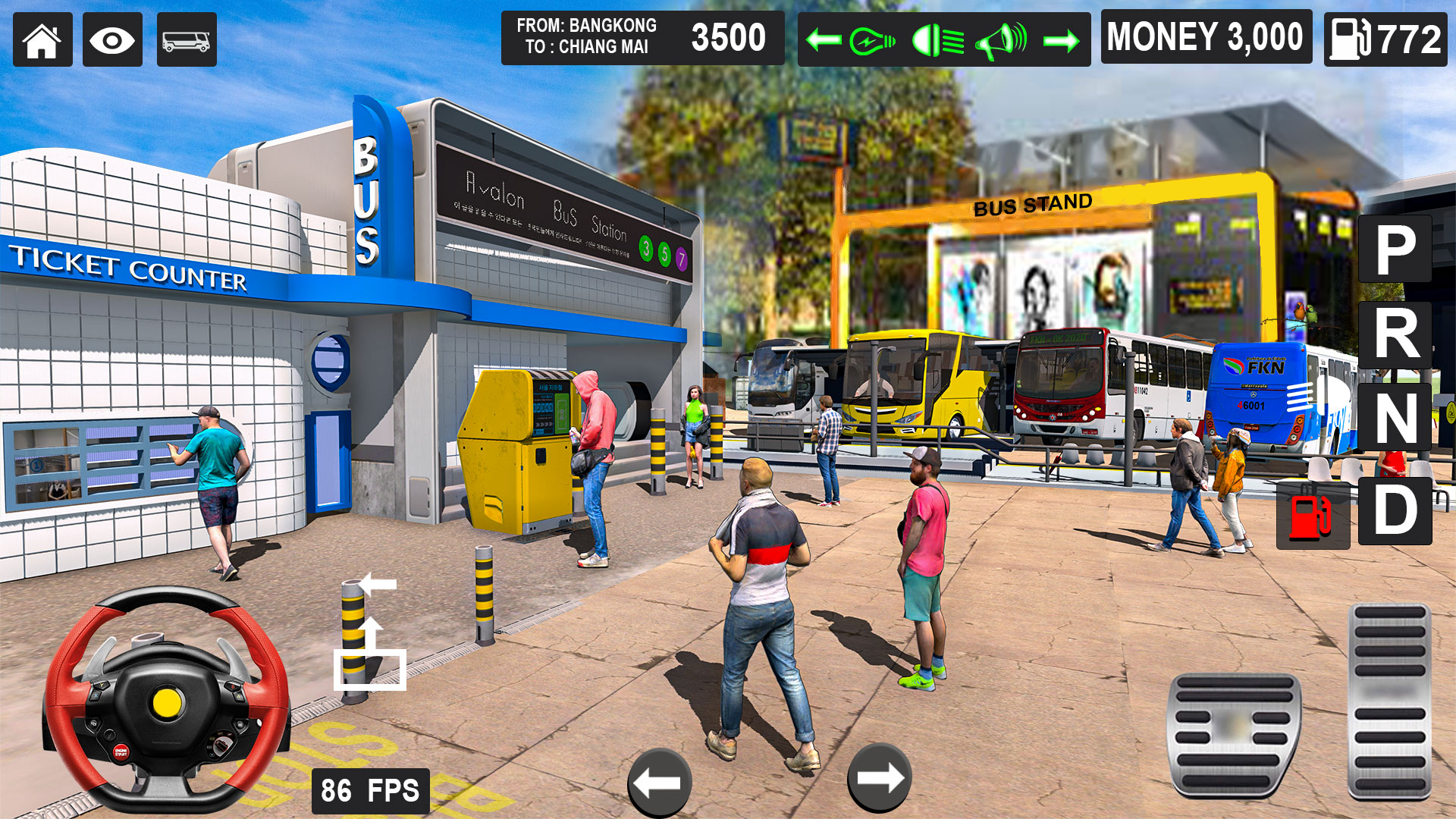 اسکرین شات 2 بازی US City Bus Driving: Bus Games
