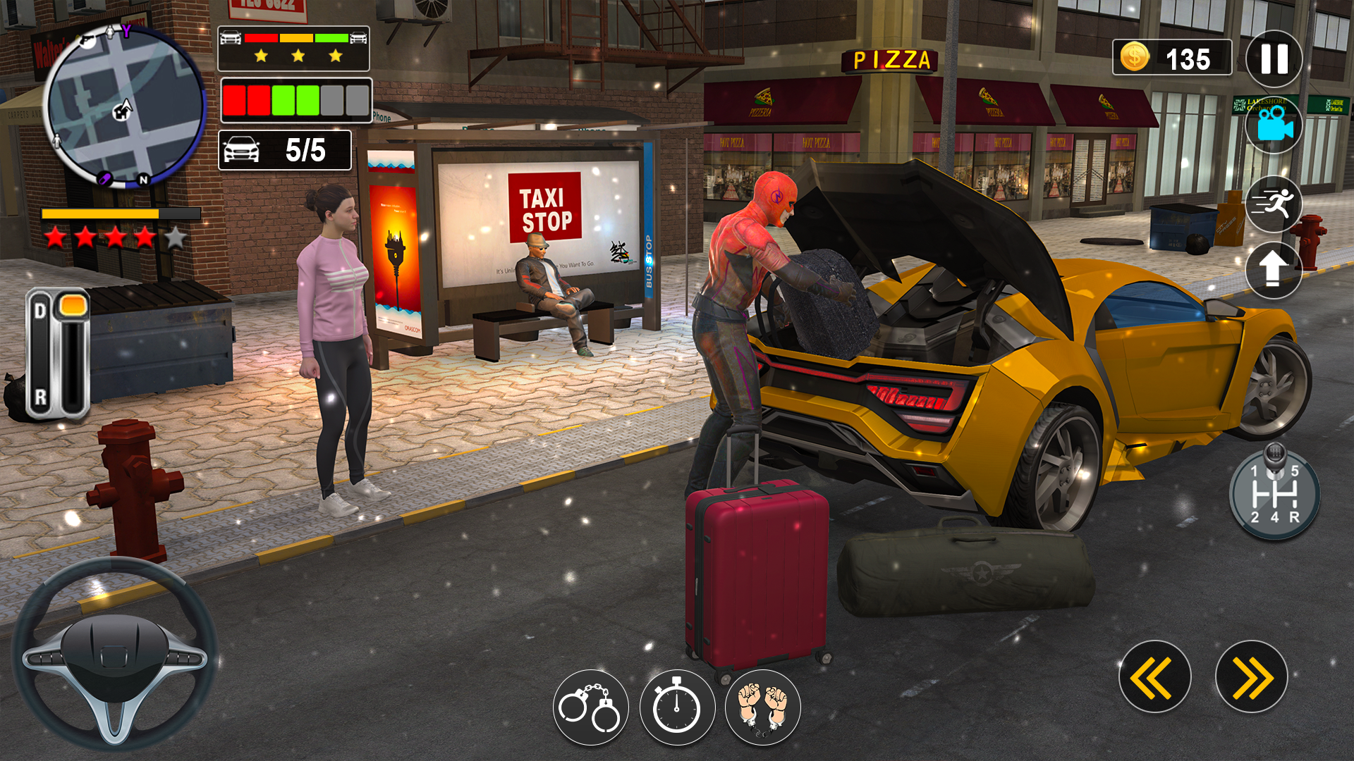 اسکرین شات 4 بازی Moto Rider: Bike Taxi Racing