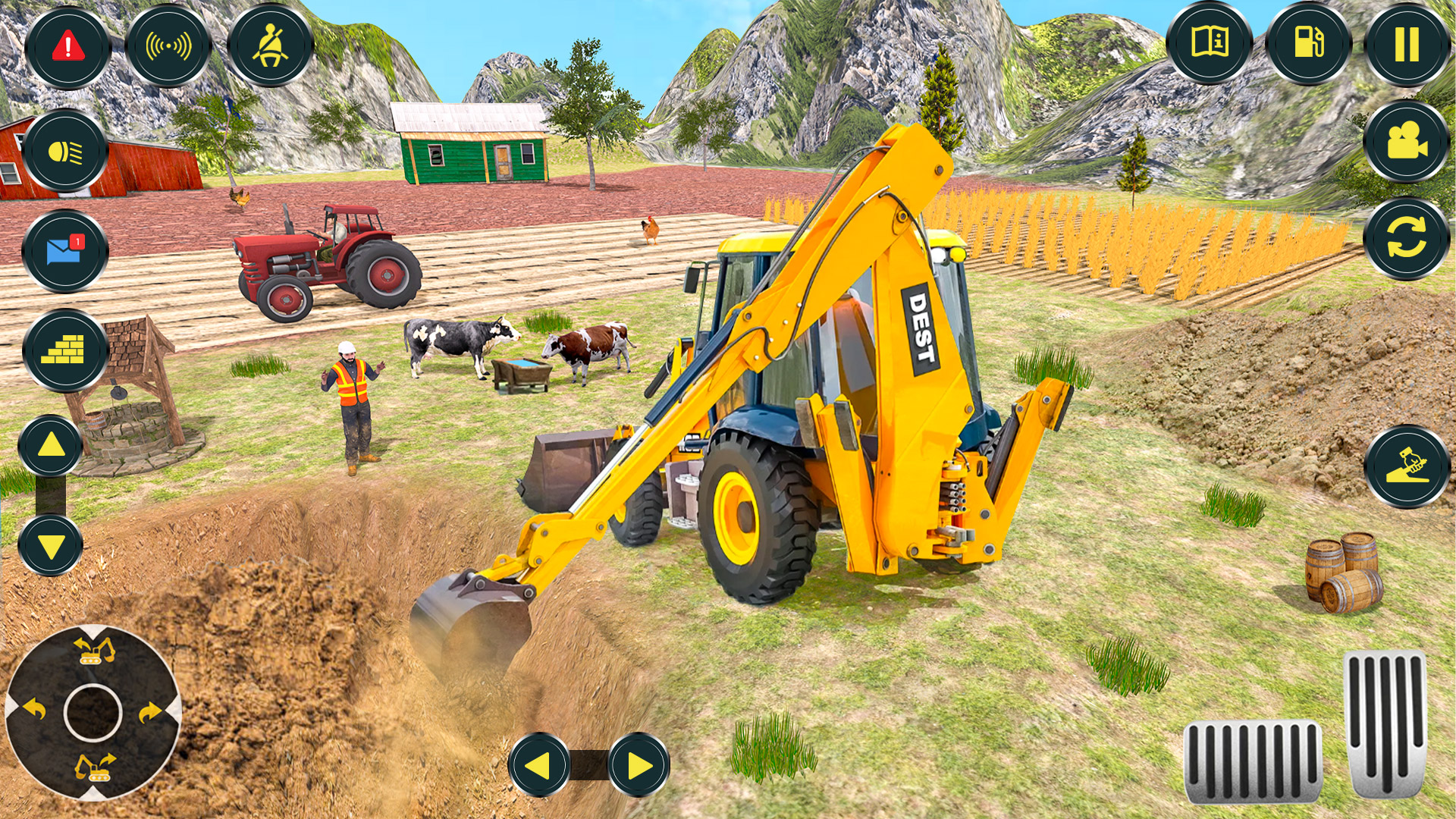 اسکرین شات 2 بازی Village Excavator JCB Games