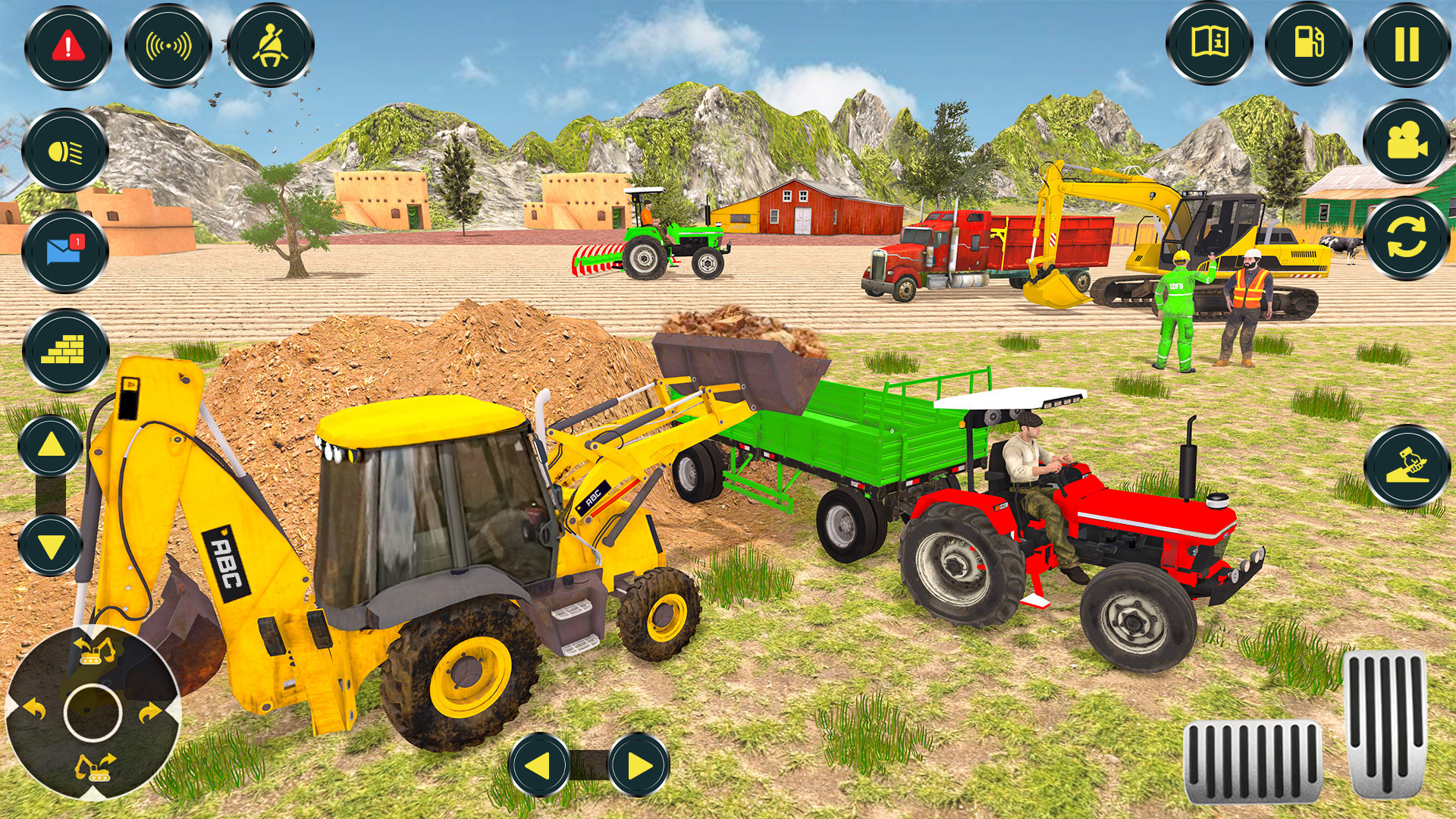 اسکرین شات 1 بازی Village Excavator JCB Games