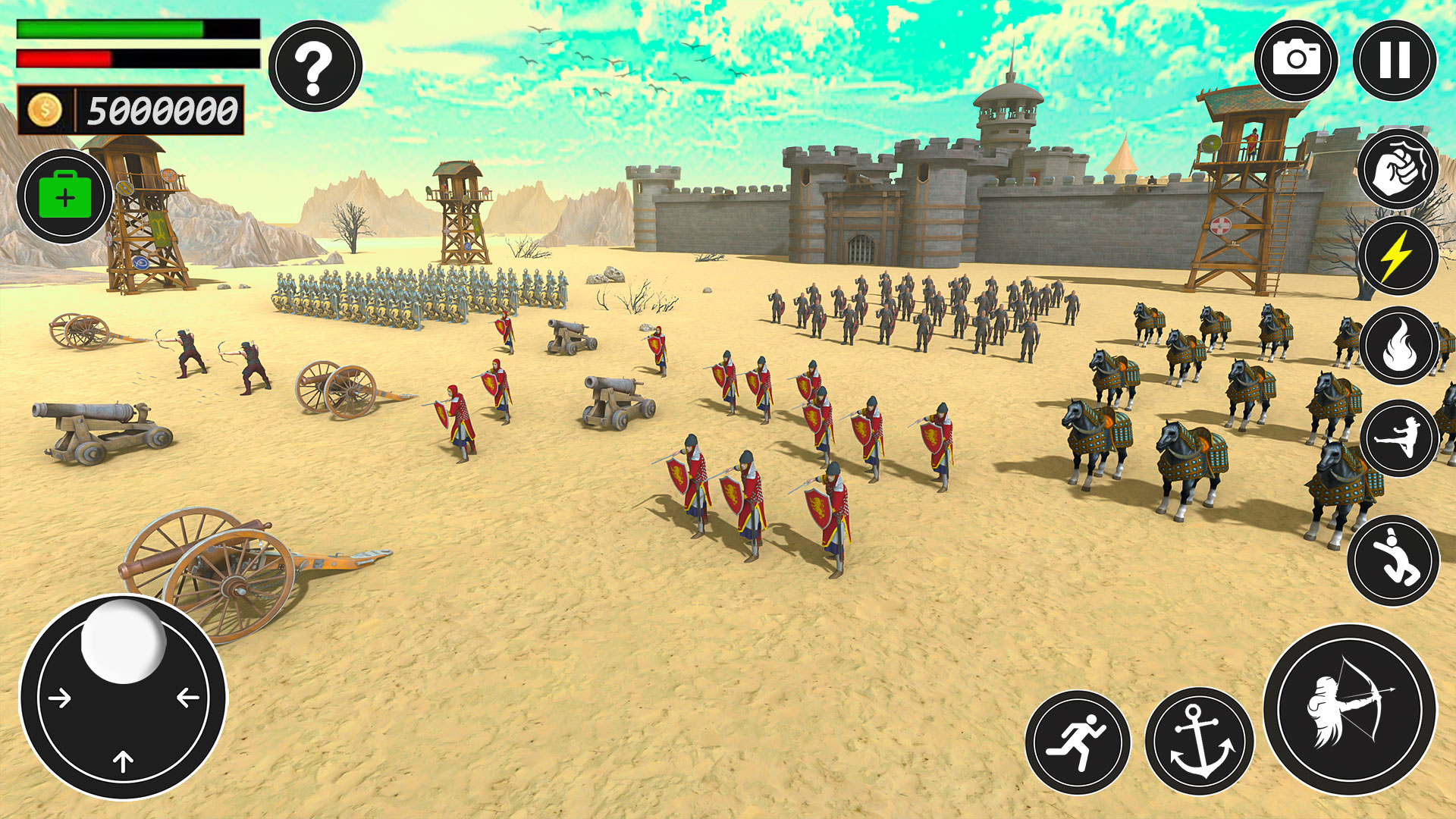 اسکرین شات 2 بازی Castle Wall Defense: War Games