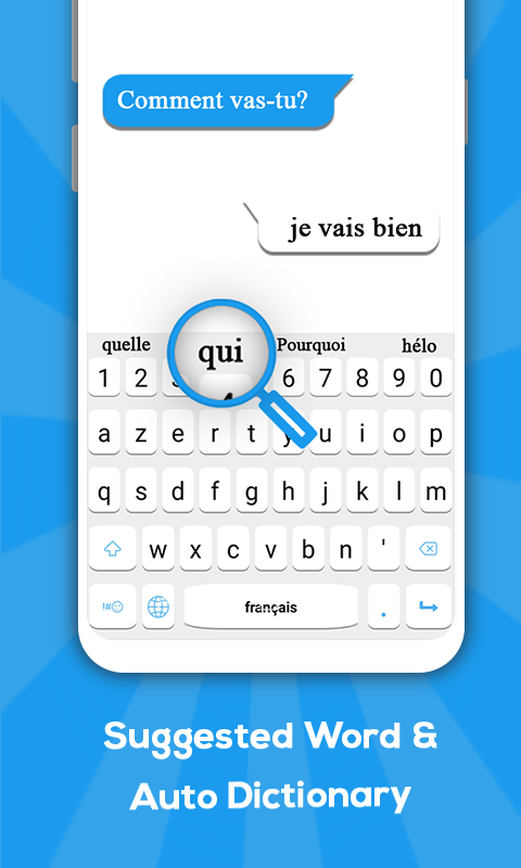 اسکرین شات 3 برنامه French Keyboard