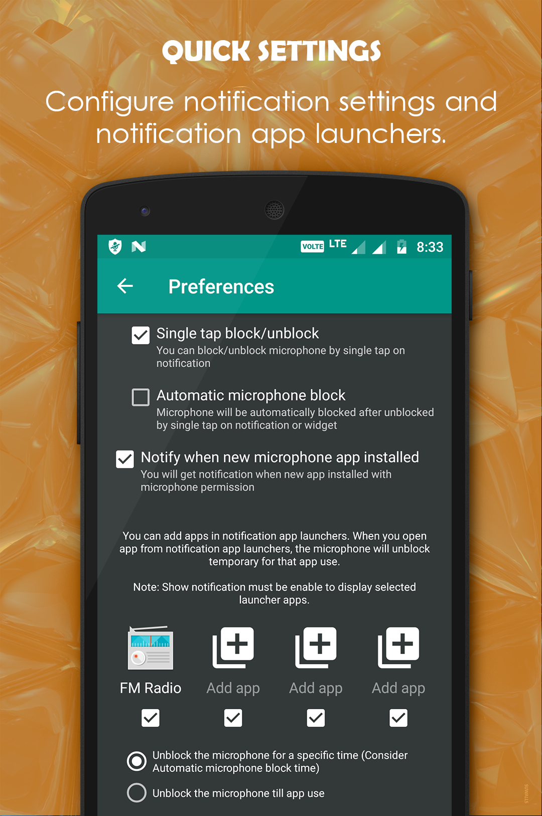 اسکرین شات 7 برنامه Microphone Blocker