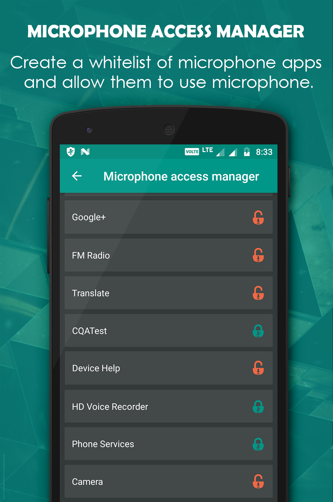 اسکرین شات 6 برنامه Microphone Blocker