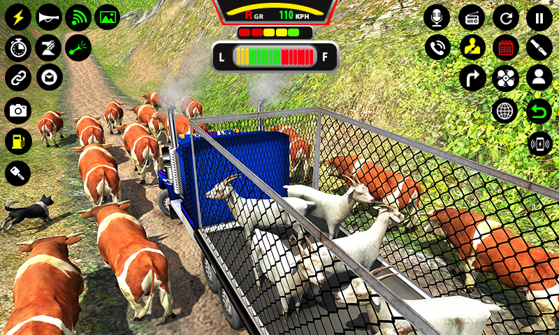 اسکرین شات 4 بازی Farm Animal Truck Driver Game