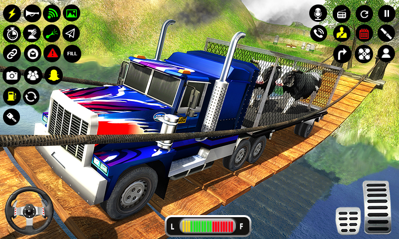اسکرین شات 1 بازی Farm Animal Truck Driver Game