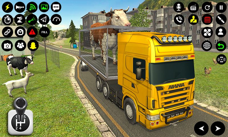 اسکرین شات 6 بازی Farm Animal Truck Driver Game