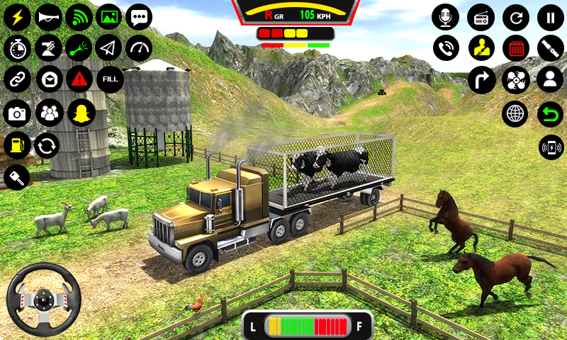 اسکرین شات 5 بازی Farm Animal Truck Driver Game