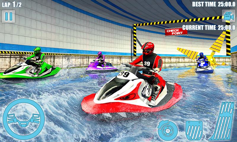 اسکرین شات 5 برنامه Water Jet Ski Boat Racing 3D