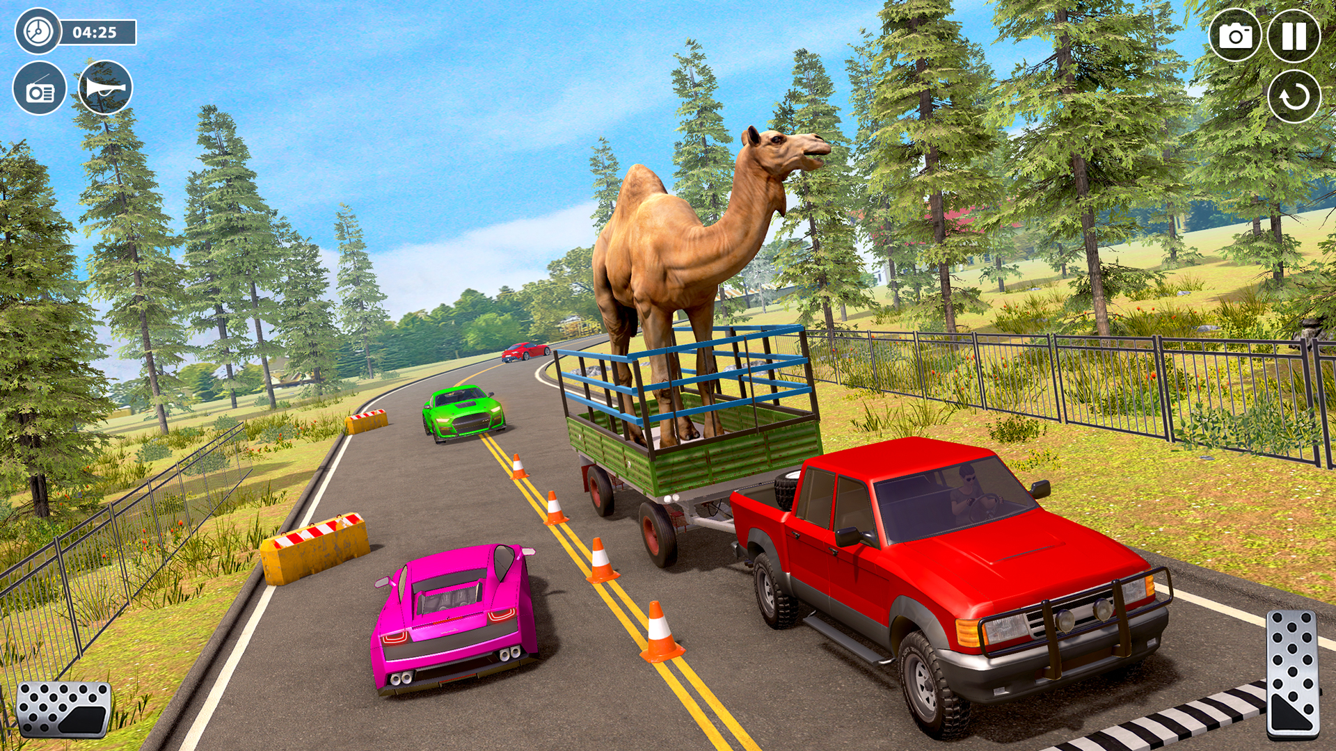 اسکرین شات 3 برنامه Offroad Pickup Truck Cargo Sim