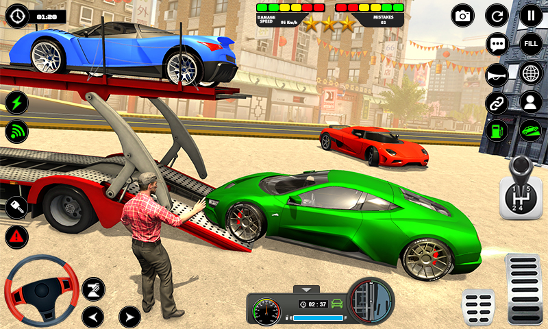 اسکرین شات 1 برنامه Car Transporter Trailer Truck