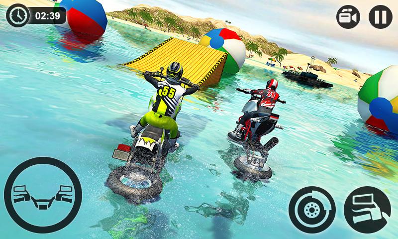 اسکرین شات 2 برنامه Beach Motorbike Stunts Master