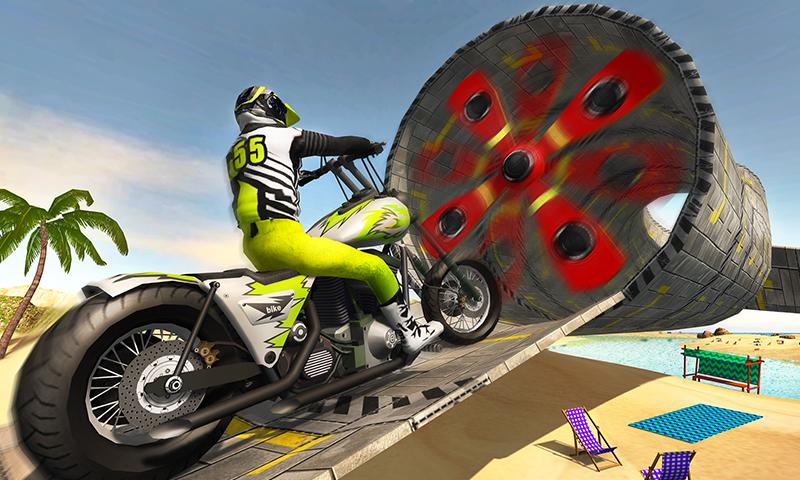 اسکرین شات 5 برنامه Beach Motorbike Stunts Master