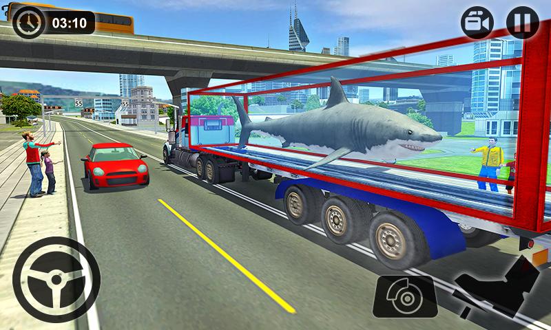 اسکرین شات 5 برنامه Sea Animals Transporter Truck