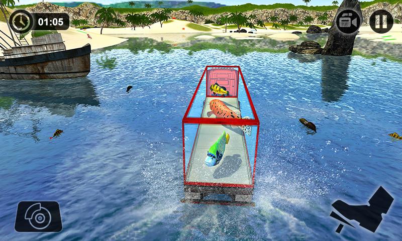 اسکرین شات 2 برنامه Sea Animals Transporter Truck