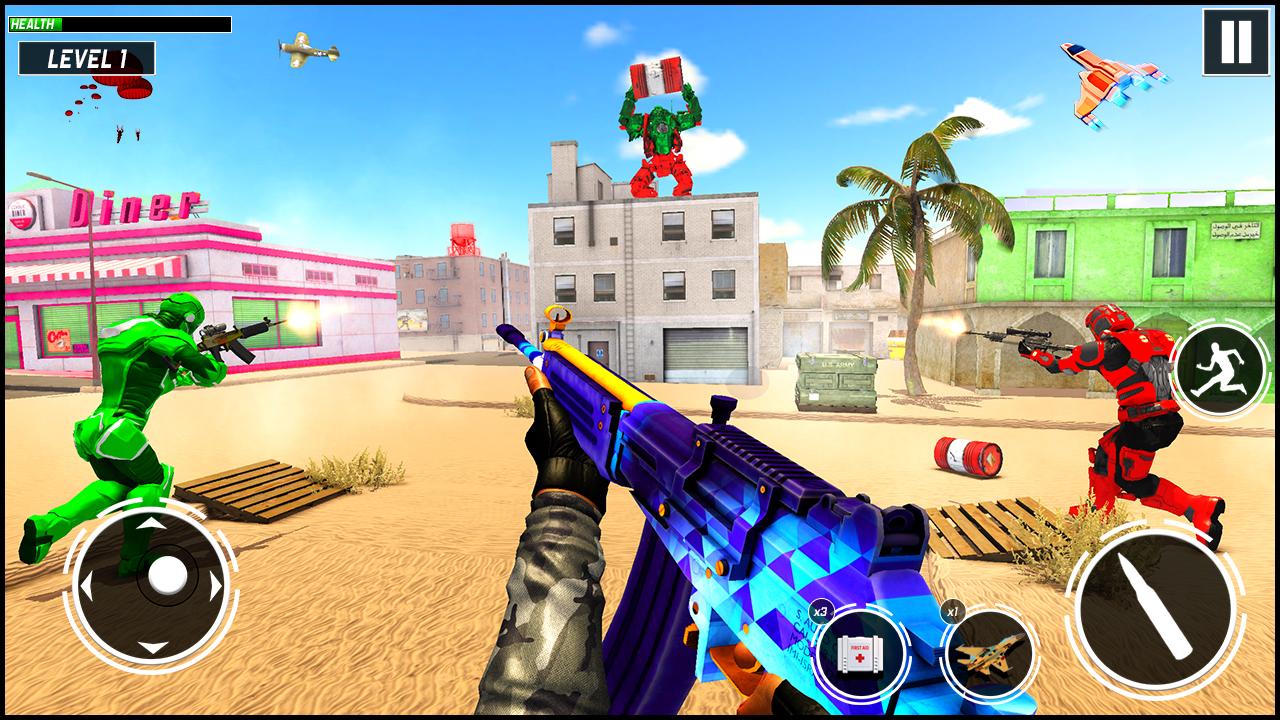 اسکرین شات 1 بازی Robot Army Shooting: Gun Games