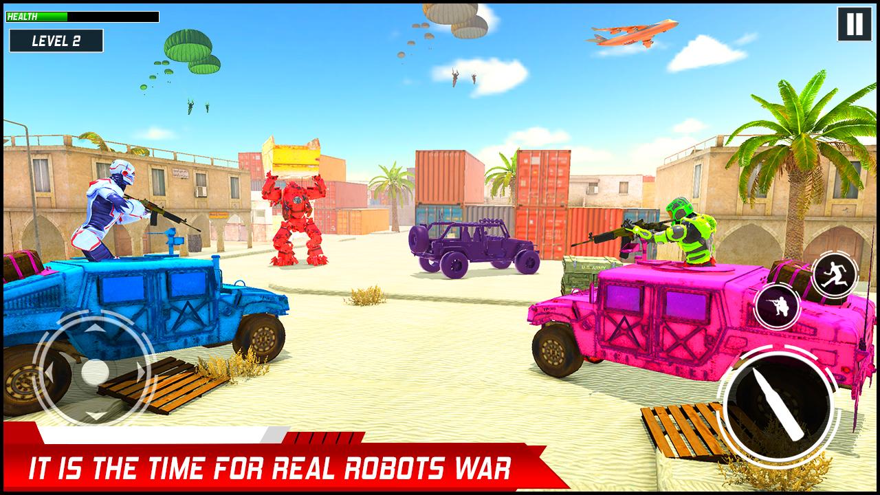 اسکرین شات 2 بازی Robot Army Shooting: Gun Games