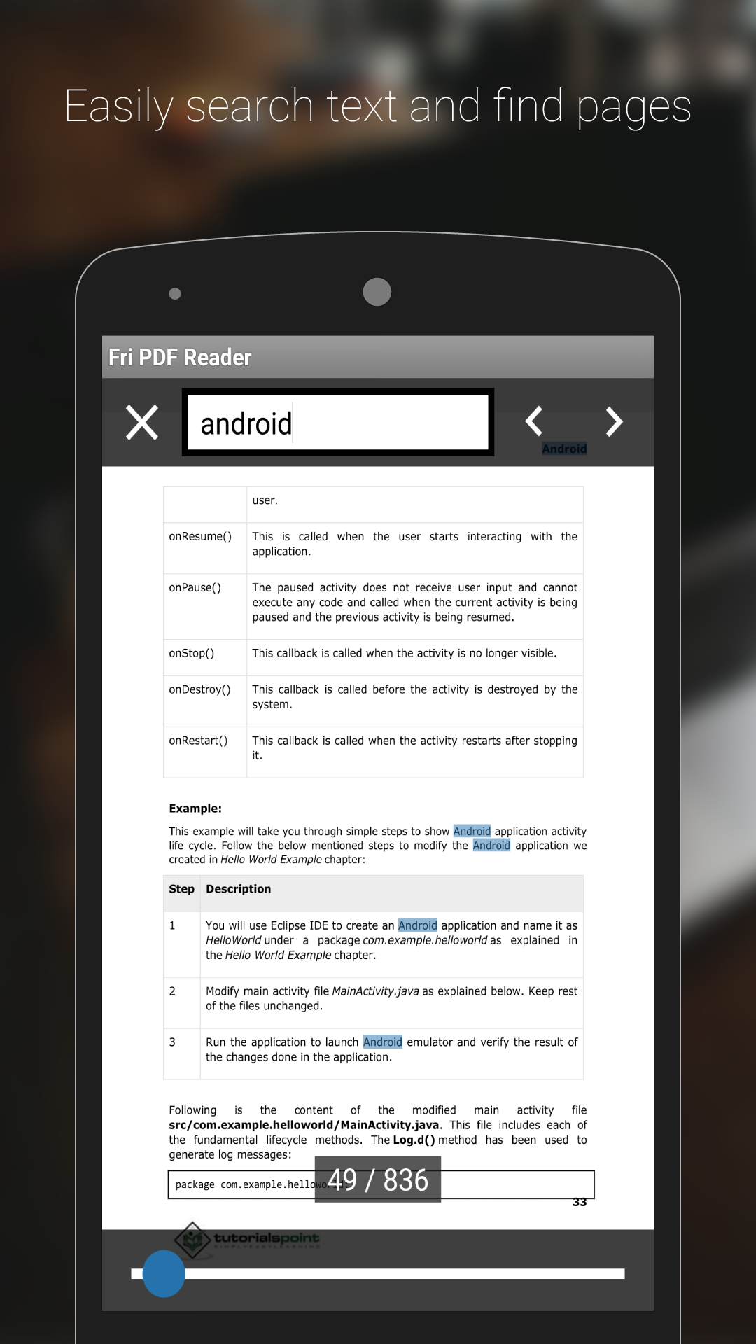 اسکرین شات 4 برنامه Fri PDF XPS Reader Viewer