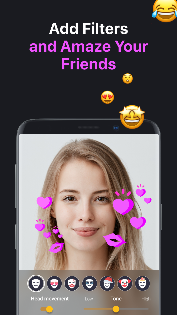 اسکرین شات 3 برنامه Anyface: face animation