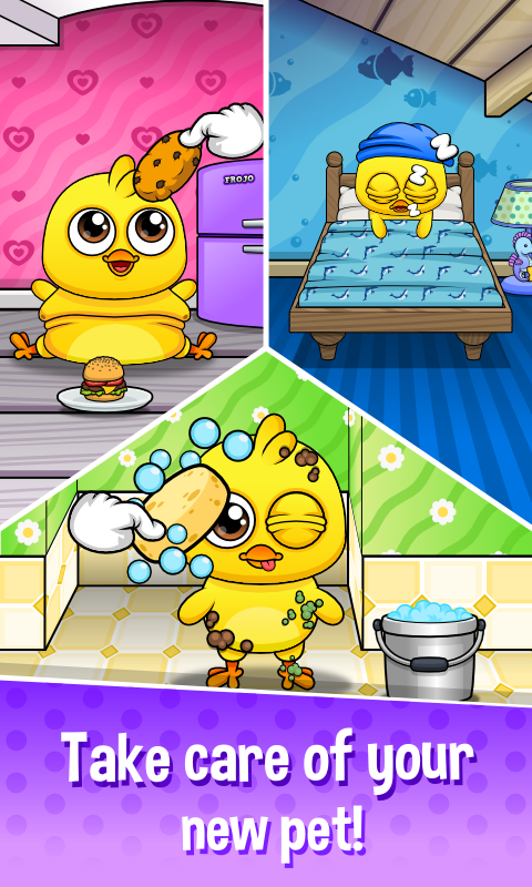 اسکرین شات 2 بازی My Chicken 2 - Virtual Pet