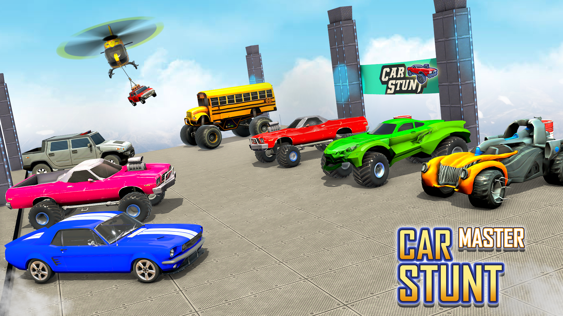 اسکرین شات 1 بازی Car Stunt Games 3D Car Games