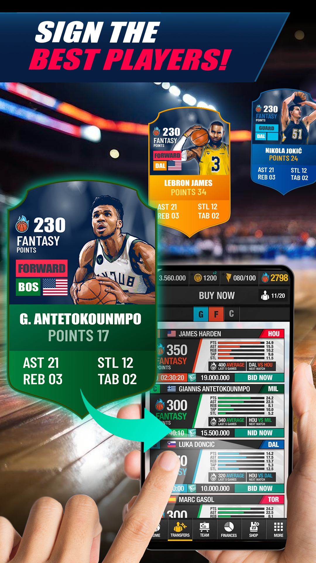 اسکرین شات 5 بازی Basketball Fantasy Manager NBA