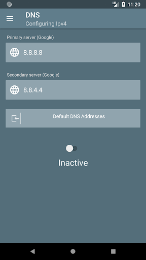 اسکرین شات 6 برنامه DNSChanger for IPv4/IPv6 - Open source and ad-free