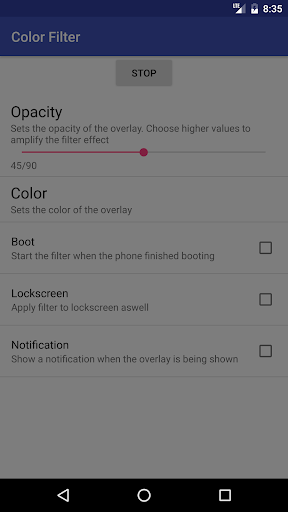 اسکرین شات 2 برنامه Color Filter