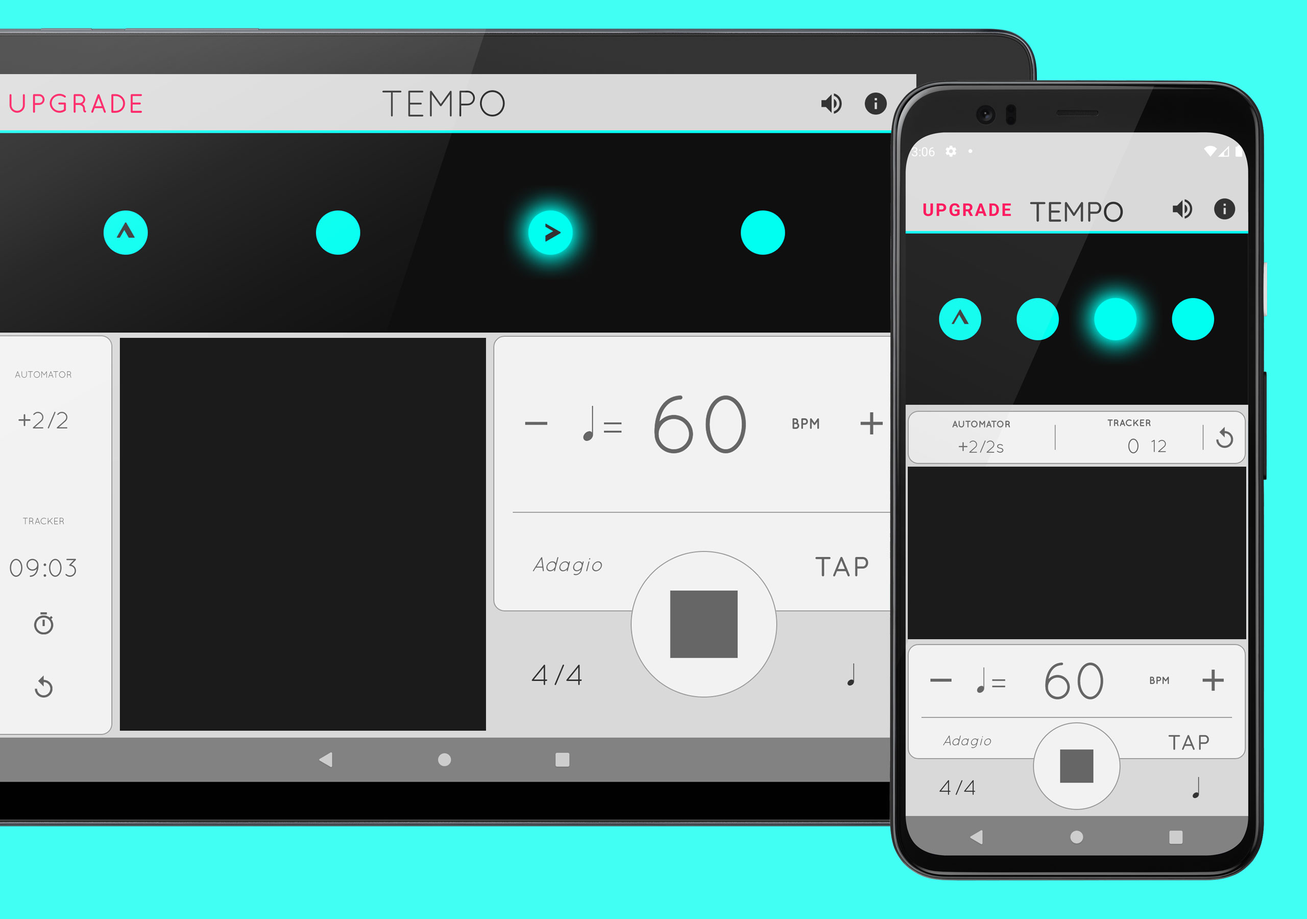 اسکرین شات 3 برنامه Metronome: Tempo Lite