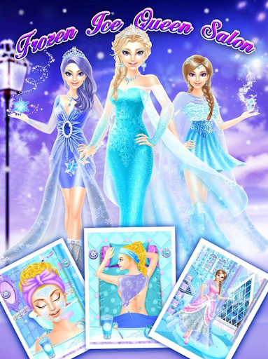اسکرین شات 1 بازی Ice Princess Makeup Spa Salon : Frozen Queen Games