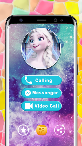 اسکرین شات 1 برنامه Call from Elssa Chat & video call (Simulation)