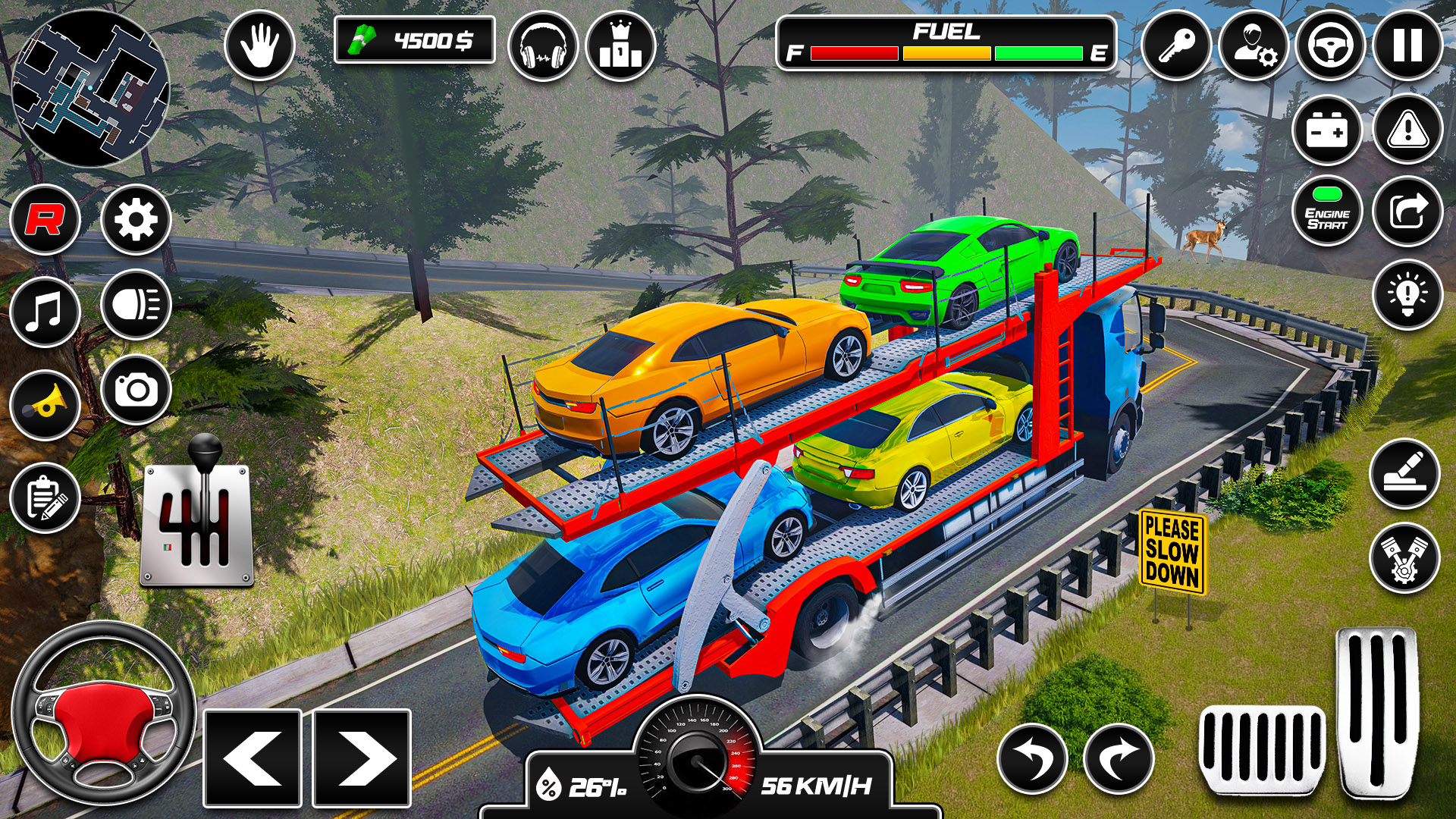اسکرین شات 1 برنامه Car Transporter 3d:Truck Games