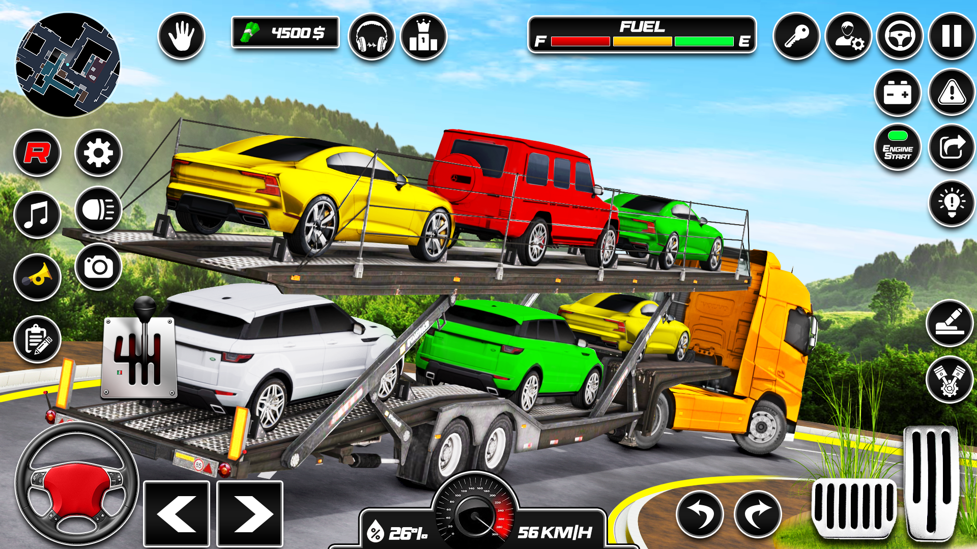 اسکرین شات 2 برنامه Car Transporter 3d:Truck Games