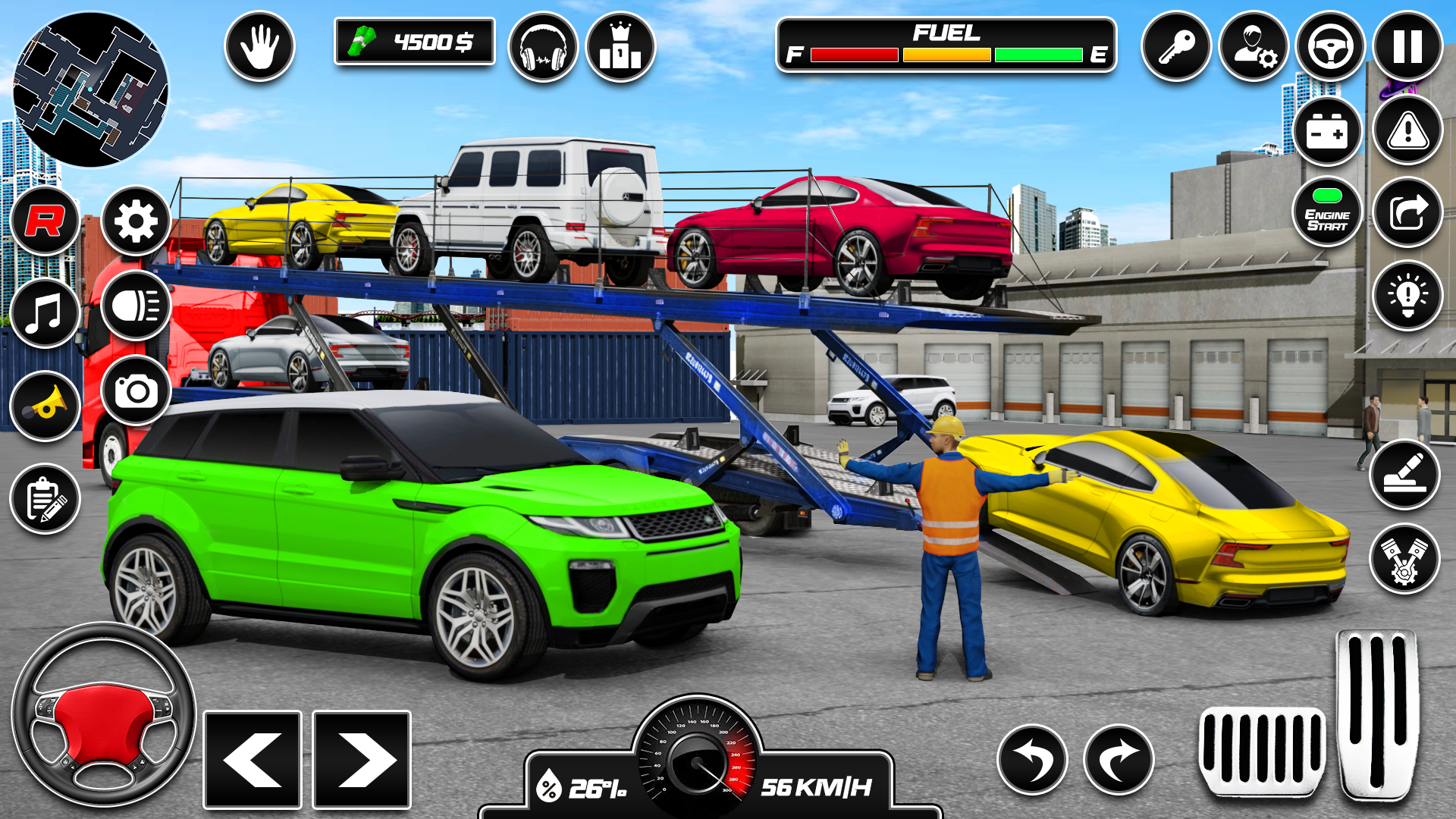 اسکرین شات 3 برنامه Car Transporter 3d:Truck Games