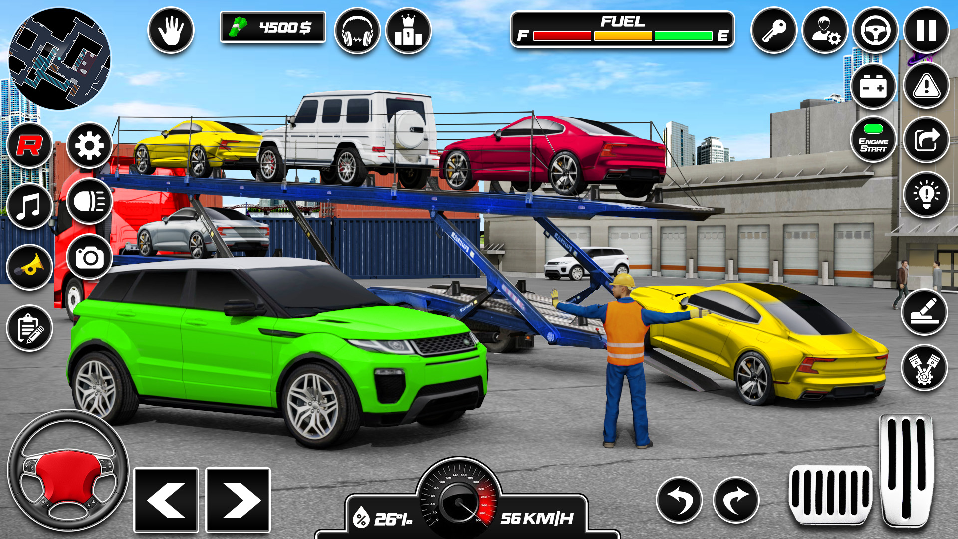 اسکرین شات 4 برنامه Car Transporter 3d:Truck Games