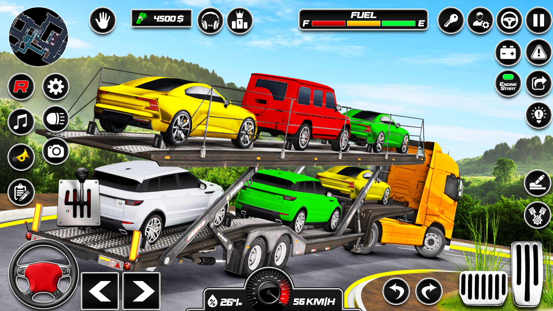 اسکرین شات 3 برنامه Car Transporter 3d:Truck Games