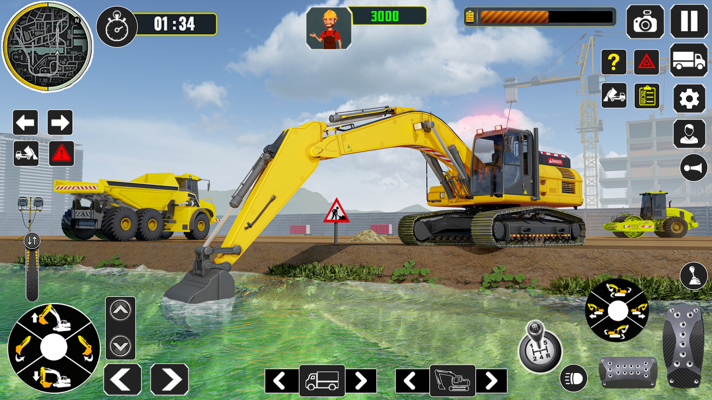 اسکرین شات 1 بازی Excavator Construction Game