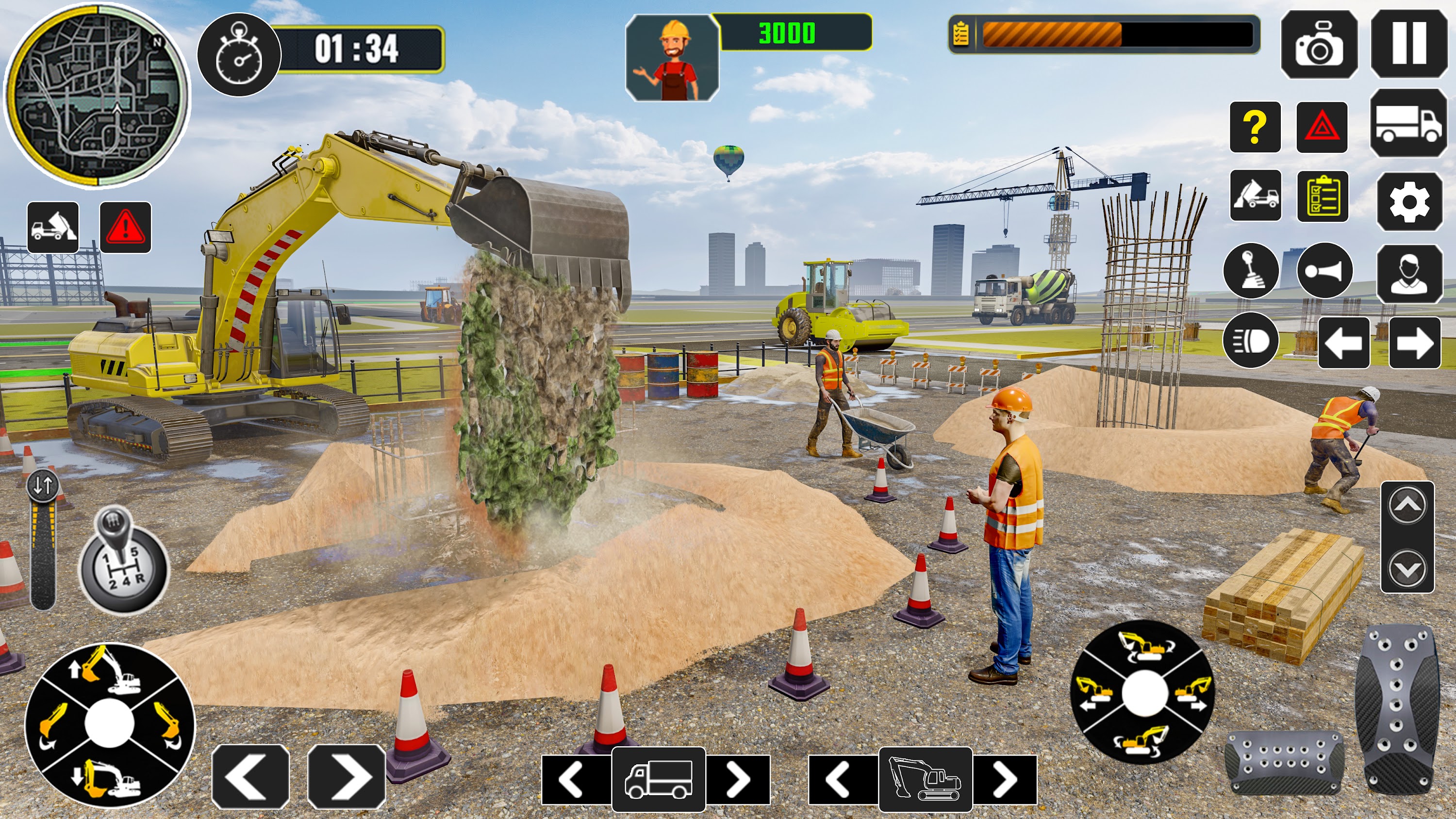 اسکرین شات 4 بازی Excavator Construction Game