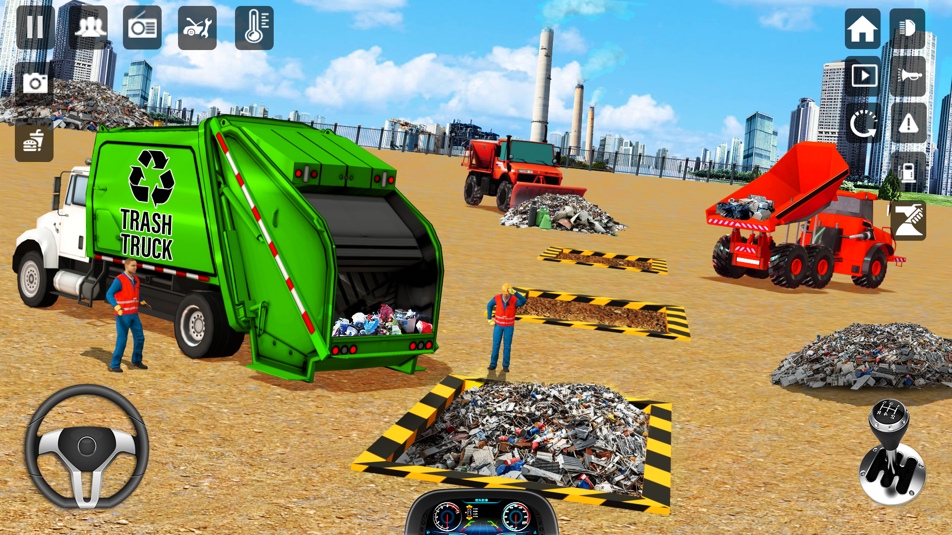 اسکرین شات 3 برنامه Trash Truck Games Simulator 3D