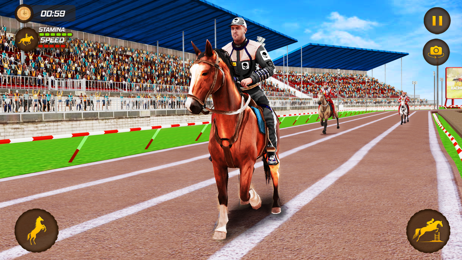 اسکرین شات 3 برنامه Horse Racing Game: Horse Games