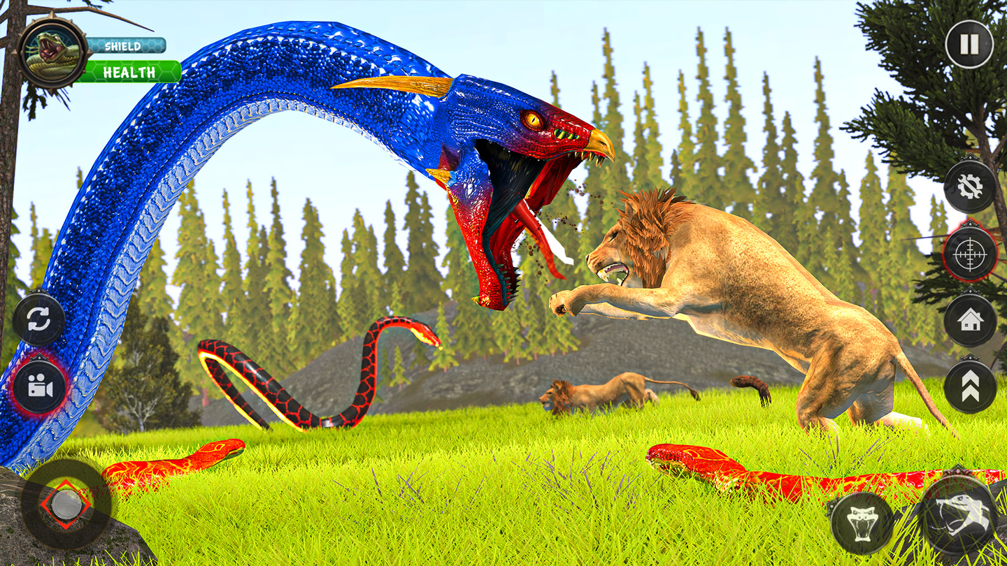 اسکرین شات 3 برنامه Angry Anaconda Simulator Games