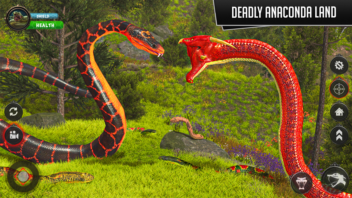 اسکرین شات 1 برنامه Angry Anaconda Simulator Games