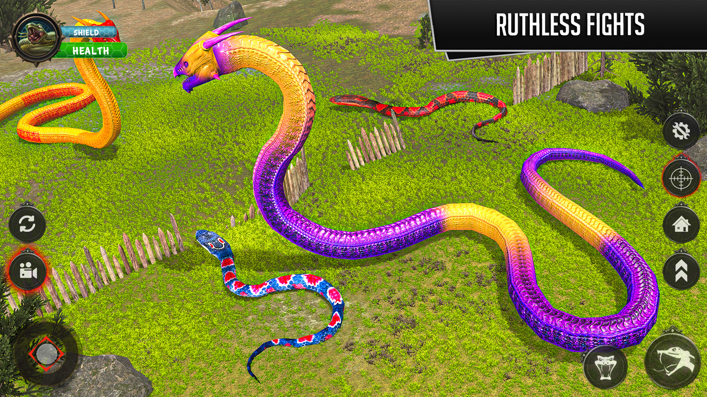اسکرین شات 5 برنامه Angry Anaconda Simulator Games
